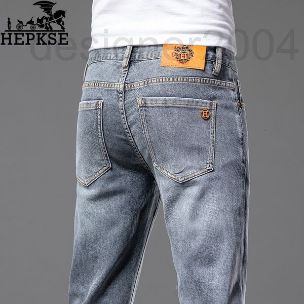 men's jeans designer high end fine brand men's jeans 2022 spring thin korean elastic slim fit b6dx, Blue
men's jeans designer high end fine brand men's jeans 2022 spring thin korean elastic slim fit b6dx, Blue