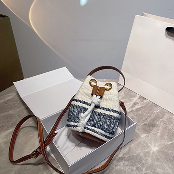 multicolor bag casual canvas letter draw rope bucket one-shoulder handbag striped lafite vegetable basket small
multicolor bag casual canvas letter draw rope bucket one-shoulder handbag striped lafite vegetable basket small