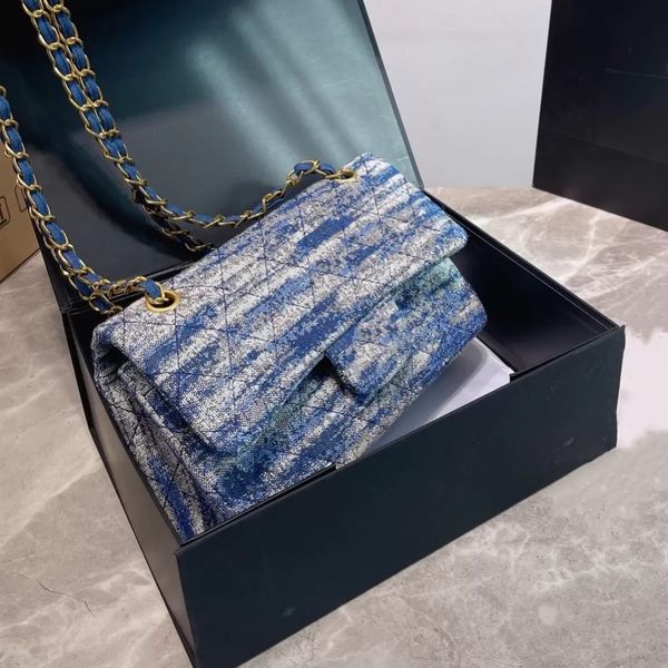 ly denim double flap bag sky blue tie dye classic quilted metal hardware chain designer french crossbody shoulder bag luxury ladies street t
ly denim double flap bag sky blue tie dye classic quilted metal hardware chain designer french crossbody shoulder bag luxury ladies street t