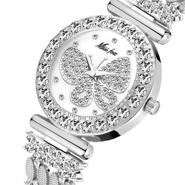 2022 missfox pop watch high-end fashion temperament diamond butterfly lady quartz gift, Slivery;brown
2022 missfox pop watch high-end fashion temperament diamond butterfly lady quartz gift, Slivery;brown