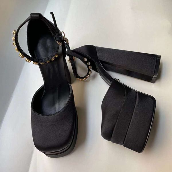 designer platform women sandals pumps model thick high-heeled platform silk high heels lace up bow tie gladiator ladies thick high party pum, Black
designer platform women sandals pumps model thick high-heeled platform silk high heels lace up bow tie gladiator ladies thick high party pum, Black