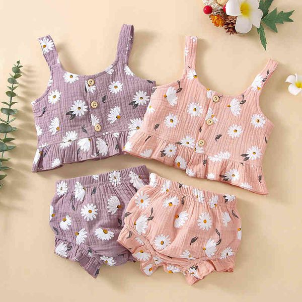 citgeett summer kids girl clothes daisy floral print sleeveless ruffle zoom jarretl short pants set j220711, White
citgeett summer kids girl clothes daisy floral print sleeveless ruffle zoom jarretl short pants set j220711, White