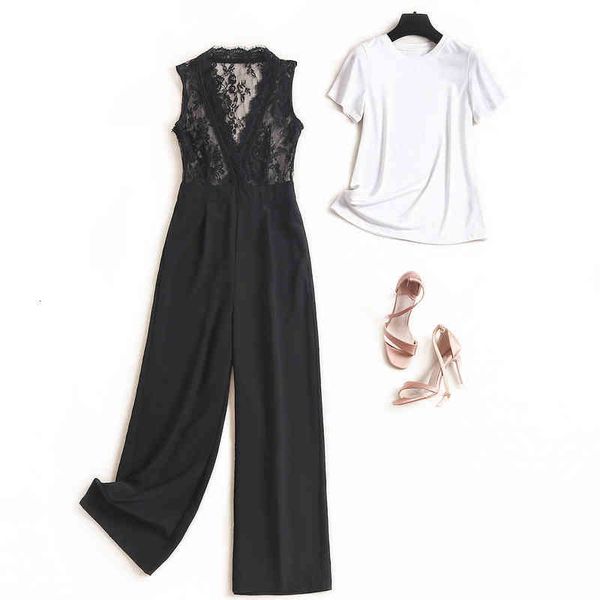 women's two piece pants order big cut label light luxury european and american style tail goods summer round neck t-shirt, White
women's two piece pants order big cut label light luxury european and american style tail goods summer round neck t-shirt, White