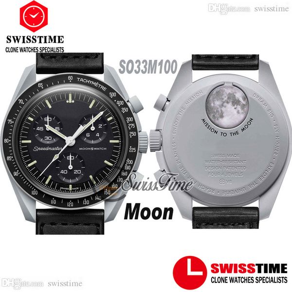 bioceramic moonswatch swiss quqrtz chronograph mens watch so33m100 mission to moon 42 real gray ceramic black nylon with box satch super edi, Slivery;brown
bioceramic moonswatch swiss quqrtz chronograph mens watch so33m100 mission to moon 42 real gray ceramic black nylon with box satch super edi, Slivery;brown