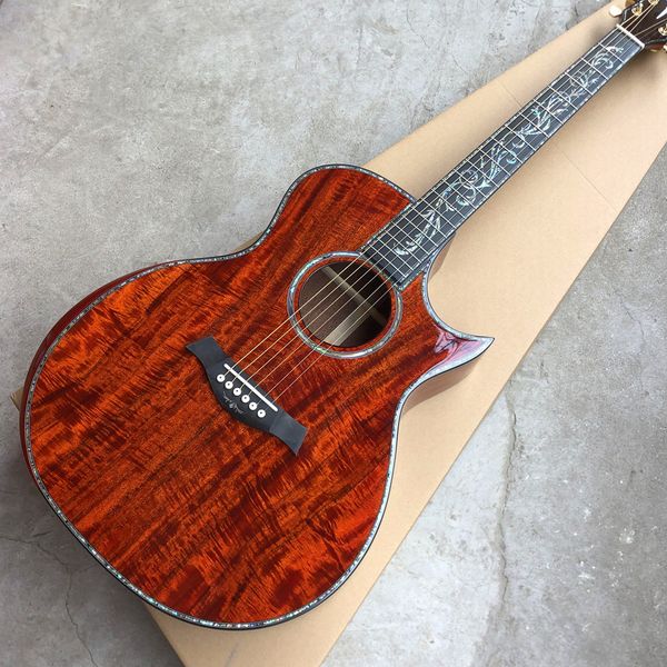 cutawat all koa wood ps14 acoustic guitar,41" abalone inlays ebony fingerboard 
cutawat all koa wood ps14 acoustic guitar,41" abalone inlays ebony fingerboard