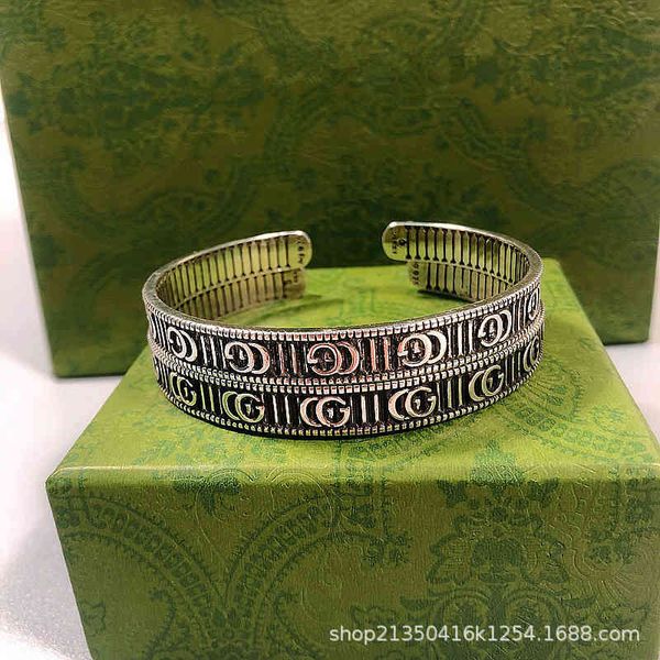2023 designer new fashion jewelry gujia double stripe 925 couple bracelet trend fashion men's and women's bracelet versatile, Black
2023 designer new fashion jewelry gujia double stripe 925 couple bracelet trend fashion men's and women's bracelet versatile, Black