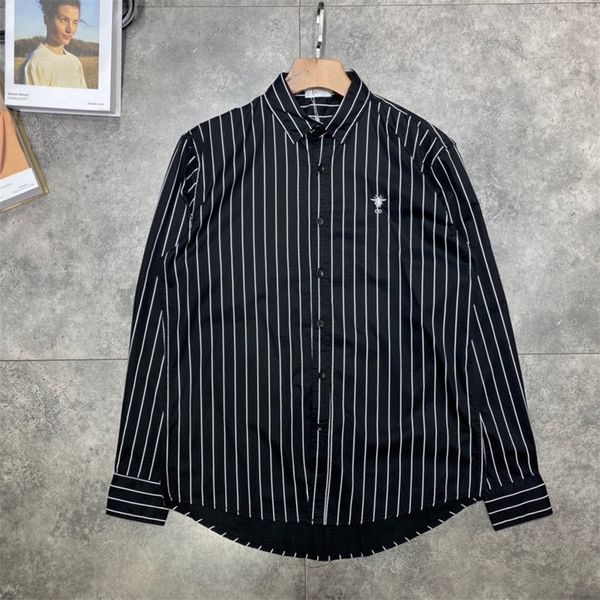 autumn winter new couple stripe embroidery long sleeve shirt men's and women's casual top, White
autumn winter new couple stripe embroidery long sleeve shirt men's and women's casual top, White