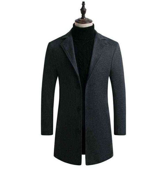 men's wool & blends 2022 brand men's woolen coat korean style slim mid-length windbreaker coatmen's t220810, Black
men's wool & blends 2022 brand men's woolen coat korean style slim mid-length windbreaker coatmen's t220810, Black