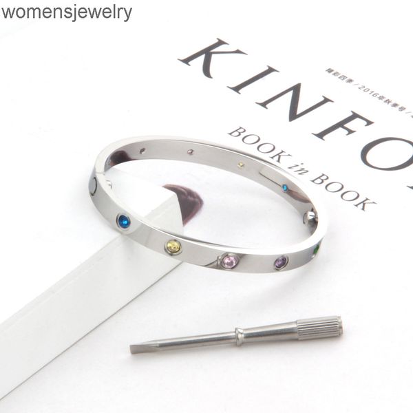 316l titanium steel couple jewelry colorful stone carter love bangle for women men screwdriver love screw bracelets femme pulseira femin, Black
316l titanium steel couple jewelry colorful stone carter love bangle for women men screwdriver love screw bracelets femme pulseira femin, Black