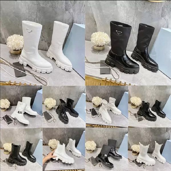 designer boots monolith martin shoes military inspired combat wheel ankle boots leather boot high thick bottom women shoe fashion rubber, Black
designer boots monolith martin shoes military inspired combat wheel ankle boots leather boot high thick bottom women shoe fashion rubber, Black