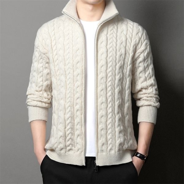 cardigan mens sweater spring and autumn japanese and korean style vintage jacquard stand collar sweater zipper casual coat 220817, White;black
cardigan mens sweater spring and autumn japanese and korean style vintage jacquard stand collar sweater zipper casual coat 220817, White;black