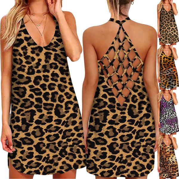 summer 3d printed leopard dresses for women hollow out open back suspender sleeveless dress backless loose woman clothes 220520, Black;gray
summer 3d printed leopard dresses for women hollow out open back suspender sleeveless dress backless loose woman clothes 220520, Black;gray