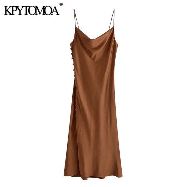 kpytomoa women chic fashion side buttons silt cozy midi camisole dress vintage backless thin straps female dresses mujer 220516, Black;gray
kpytomoa women chic fashion side buttons silt cozy midi camisole dress vintage backless thin straps female dresses mujer 220516, Black;gray