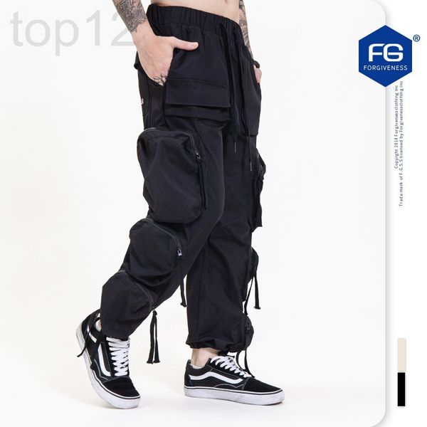 men's pants designer fg menswear 2021 autumn and winter new fashion brand multi pocket high street functional casual overalls men 1thi, Black
men's pants designer fg menswear 2021 autumn and winter new fashion brand multi pocket high street functional casual overalls men 1thi, Black