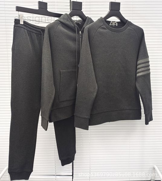 men's hoodies & sweatshirts designer 2021 new tb dark grey classic waffle four bar zipper sweater pants set i7cg, Black
men's hoodies & sweatshirts designer 2021 new tb dark grey classic waffle four bar zipper sweater pants set i7cg, Black