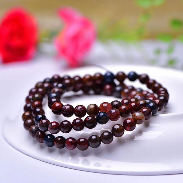 natural colorful red pietersite round beads 3 laps bracelet 6mm stretch gemstone namibia necklace fashion aaaaa, Silver
natural colorful red pietersite round beads 3 laps bracelet 6mm stretch gemstone namibia necklace fashion aaaaa, Silver