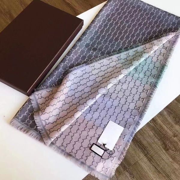 Hijab Scarf Echarpe Stylish Women Silk Scarf Full Letter Printed Scarves Soft Touch Warm Wraps with Tags Autumn Winter L scarf designers
Hijab Scarf Echarpe Stylish Women Silk Scarf Full Letter Printed Scarves Soft Touch Warm Wraps with Tags Autumn Winter L scarf designers