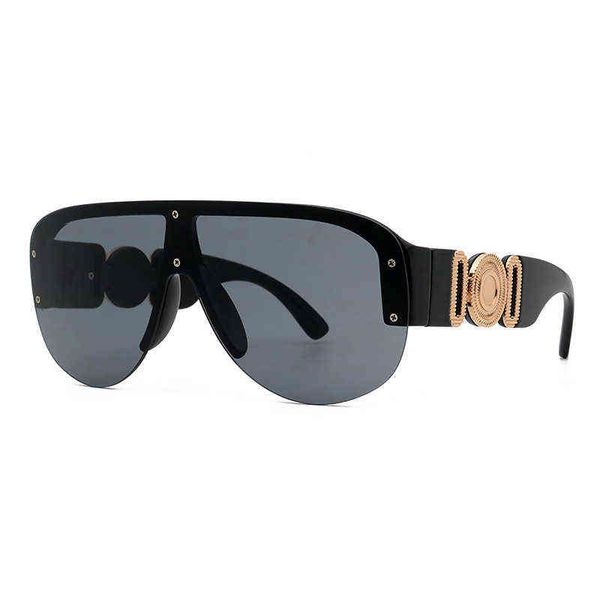 2022 new retro men's women's large frameless one piece sunglasses senior designer luxury, White;black
2022 new retro men's women's large frameless one piece sunglasses senior designer luxury, White;black