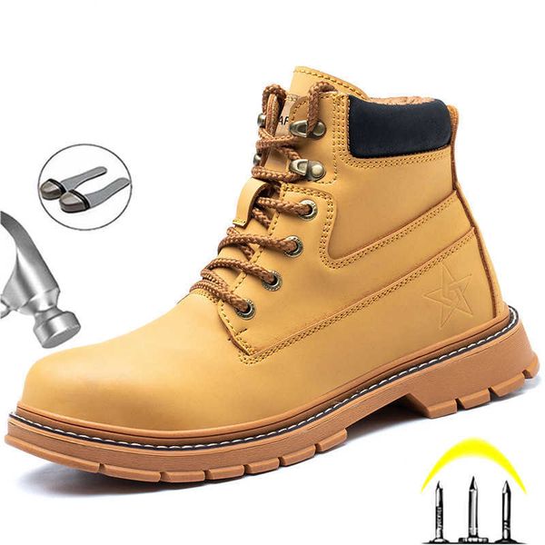 leather boots safety shoes men for martin boots work shoes outdoor indestructible shoes ankle boots safety industrial male, Black
leather boots safety shoes men for martin boots work shoes outdoor indestructible shoes ankle boots safety industrial male, Black