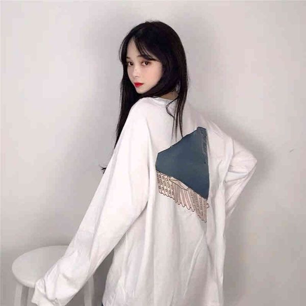 designer t shirt palaces three-dimensional pattern printed long-sleeved t-shirt classic triangle loose hip-hop round neck sweatshirt men 01, White;black
designer t shirt palaces three-dimensional pattern printed long-sleeved t-shirt classic triangle loose hip-hop round neck sweatshirt men 01, White;black