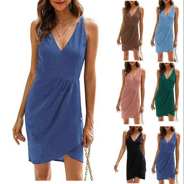 2022 new tight sleeveless v-neck slim cocktail party dress women's dress, Black;gray
2022 new tight sleeveless v-neck slim cocktail party dress women's dress, Black;gray