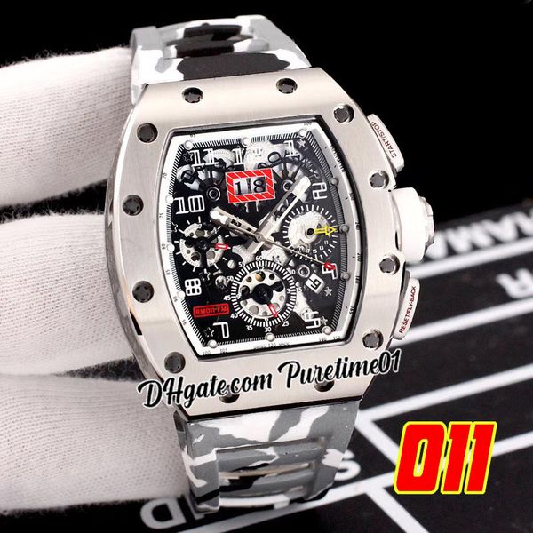2022 a21j automatic mens watch steel case big date skeleton dial gray white camouflage rubber strap super edition 5 styles puretime01 e139-0, Slivery;brown
2022 a21j automatic mens watch steel case big date skeleton dial gray white camouflage rubber strap super edition 5 styles puretime01 e139-0, Slivery;brown