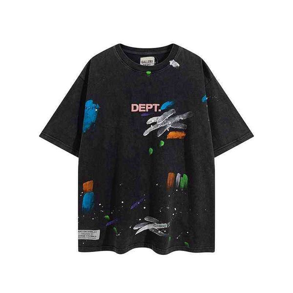 men's t-shirt galley dept fashion shirt summer color splash foam letters retro wash water used loose casual short sleeve t-shirt loose, White;black
men's t-shirt galley dept fashion shirt summer color splash foam letters retro wash water used loose casual short sleeve t-shirt loose, White;black