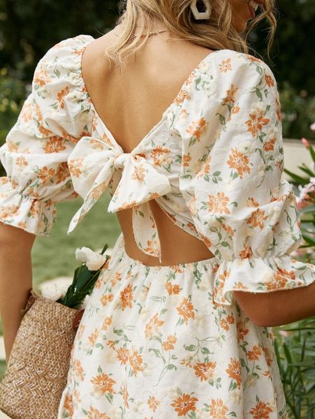 simplee ruffle hem puff sleeve schiffy dress e6vn#, Black;gray
simplee ruffle hem puff sleeve schiffy dress e6vn#, Black;gray