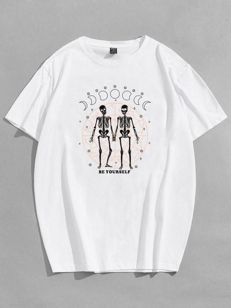 romwe guys skull graphic tee v0lx#, White;black
romwe guys skull graphic tee v0lx#, White;black