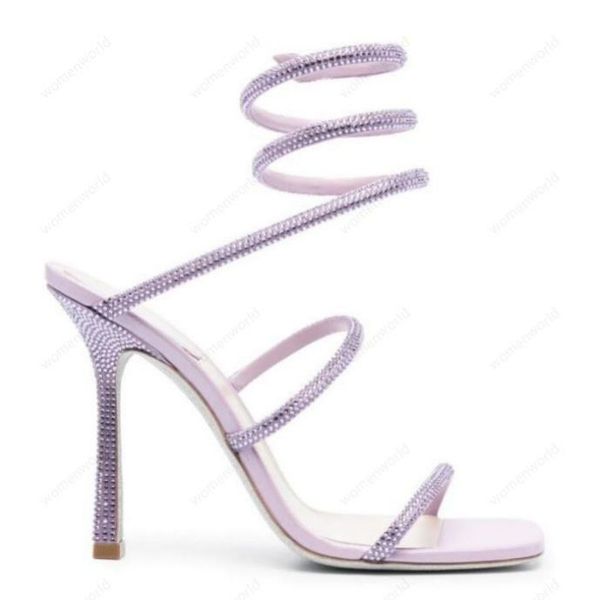 rene caovilla 10cm stiletto high heel sandals crystal karung purple snakelike twining rhinestone sandals women summer square toe heels shoes, Black
rene caovilla 10cm stiletto high heel sandals crystal karung purple snakelike twining rhinestone sandals women summer square toe heels shoes, Black