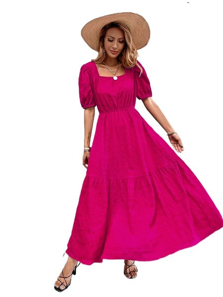 solid square neck a-line dress i8ar#, Black;gray
solid square neck a-line dress i8ar#, Black;gray