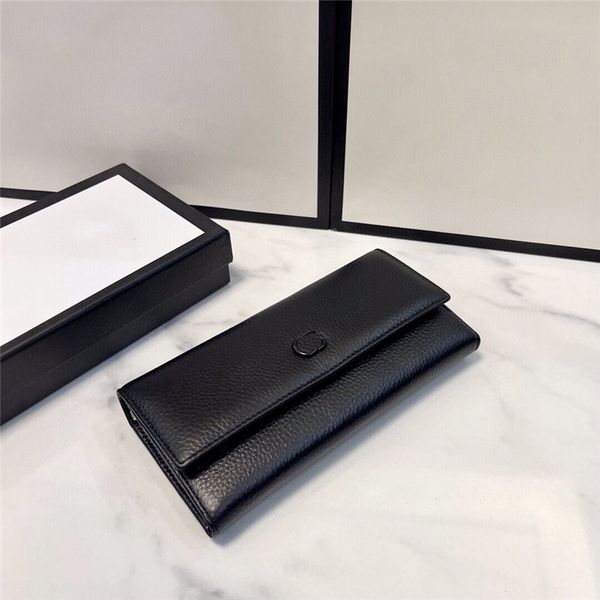 stylish men leather money clips long flip wallets letter icon buckle purse bag handbags card holder coin wallet gift with box, Black
stylish men leather money clips long flip wallets letter icon buckle purse bag handbags card holder coin wallet gift with box, Black
