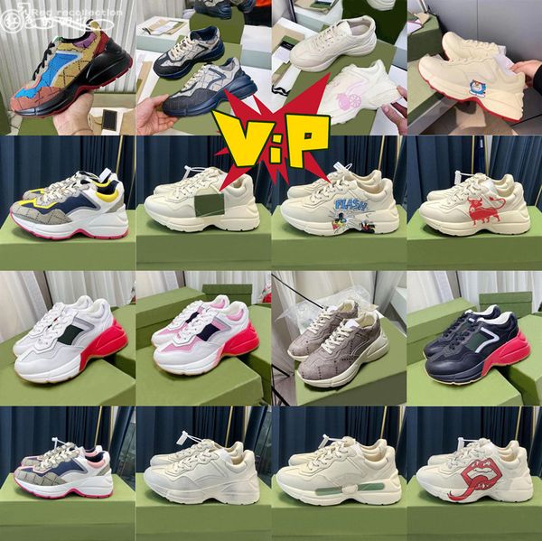 designer shoes rhyton designer sneakers beige men women trainers vintage luxury chaussures designers sneaker lady dad shoe size 35-45, Black
designer shoes rhyton designer sneakers beige men women trainers vintage luxury chaussures designers sneaker lady dad shoe size 35-45, Black