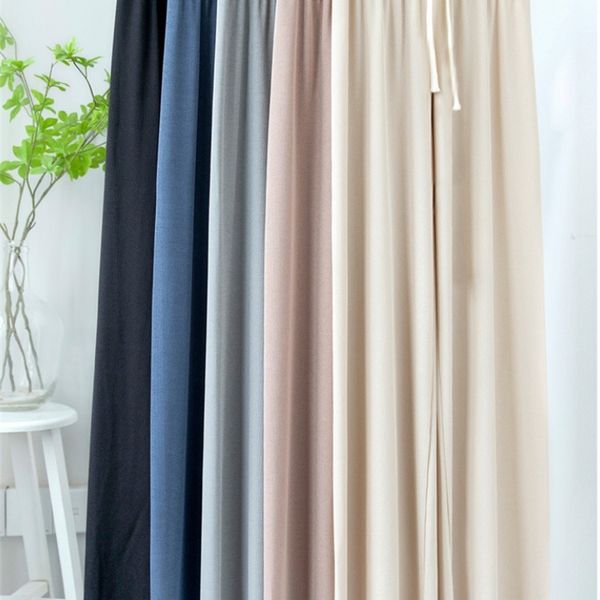 summer lace up wide leg pants for women casual high waist women s long ice silk pleated loose trousers female slacks 220808, Black;white
summer lace up wide leg pants for women casual high waist women s long ice silk pleated loose trousers female slacks 220808, Black;white