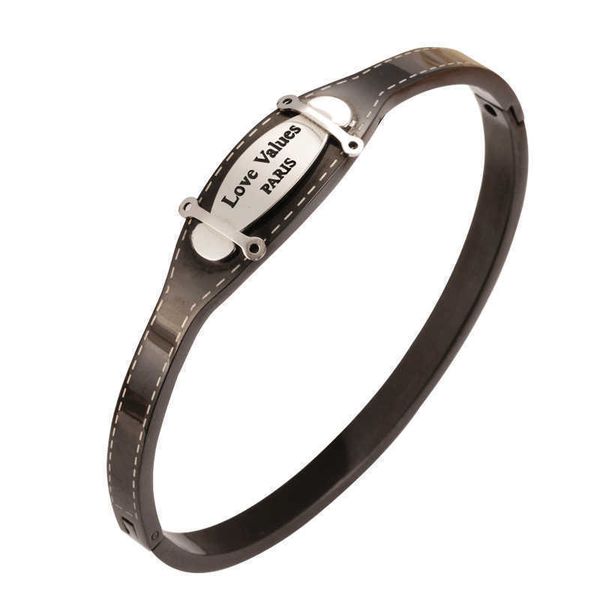 taoshou jewelry titanium steel men's and women's bracelet opening spring electroplating 18k rose gold student, Black
taoshou jewelry titanium steel men's and women's bracelet opening spring electroplating 18k rose gold student, Black