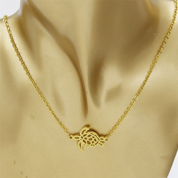 europe and the united states stainless steel turtle pendant necklace, Silver
europe and the united states stainless steel turtle pendant necklace, Silver