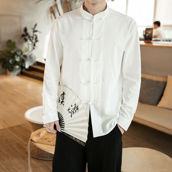 shirts sinicism store long sleeve men casual linen shirt mens fall fashion chinese style man clotihng aa, White;black
shirts sinicism store long sleeve men casual linen shirt mens fall fashion chinese style man clotihng aa, White;black