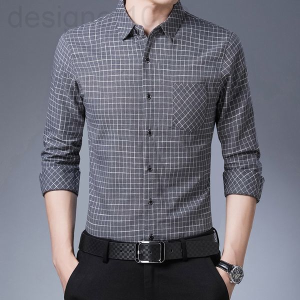 men's casual shirts designer 2022 summer long sleeved men's plaid lapel fit middle and old clothing korean shirt cotton shirt 9o5a, White;black
men's casual shirts designer 2022 summer long sleeved men's plaid lapel fit middle and old clothing korean shirt cotton shirt 9o5a, White;black