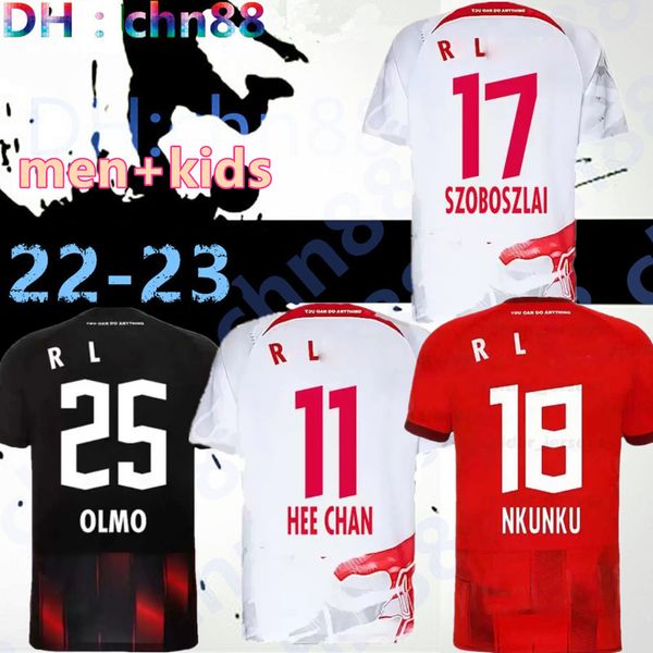 2022 2023 rbl soccer jerseys nkunku szoboszlai poulsen 22 23 leipziges angelino adams olmo kluivert silva haidara laimer moriba men kids kit, Black;yellow
2022 2023 rbl soccer jerseys nkunku szoboszlai poulsen 22 23 leipziges angelino adams olmo kluivert silva haidara laimer moriba men kids kit, Black;yellow