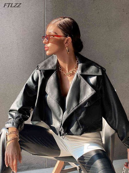spring autumn women soft faux leather short jacket high street fashion pu leather coat one button locomotive style outwear l220728, Black
spring autumn women soft faux leather short jacket high street fashion pu leather coat one button locomotive style outwear l220728, Black