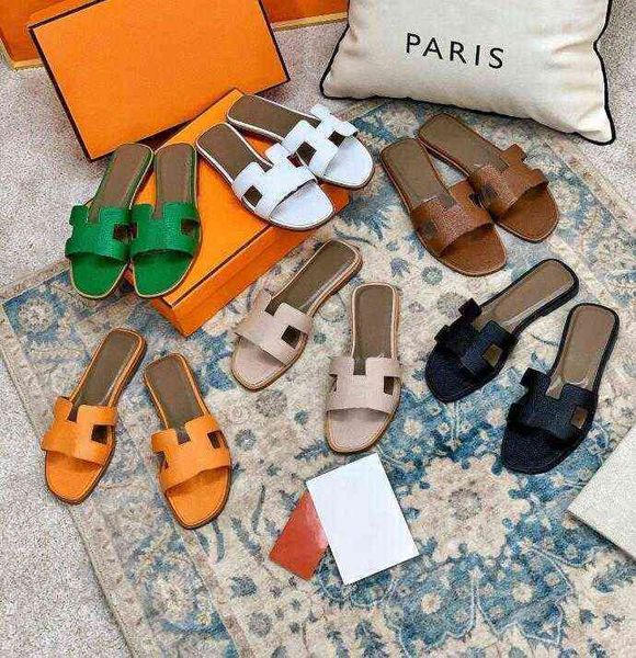2022 fashion sandals genuine leather h women slippers summer luxury flat slides ladies beach sandal party wedding oran slipper muh5, Black
2022 fashion sandals genuine leather h women slippers summer luxury flat slides ladies beach sandal party wedding oran slipper muh5, Black
