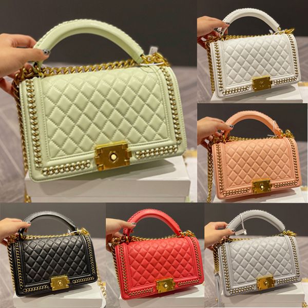 retro thick chain upgraded shoulder bag handbag luxury designer women's messenger bag 24cm 132
retro thick chain upgraded shoulder bag handbag luxury designer women's messenger bag 24cm 132
