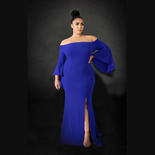 casual dresses women's clothing solid color fashion slit long tube off shoulder flared sleeve plus size dress canonicals, Black;gray
casual dresses women's clothing solid color fashion slit long tube off shoulder flared sleeve plus size dress canonicals, Black;gray