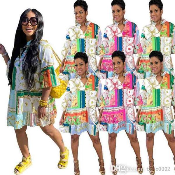 3xl women shirt dresses designer plus size clothing half sleeve button up loose skirt chain print colourful pleated dress, Black;gray
3xl women shirt dresses designer plus size clothing half sleeve button up loose skirt chain print colourful pleated dress, Black;gray