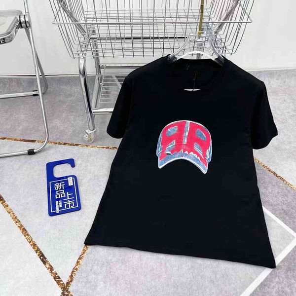 women's t-shirt spring and summer digital 3d spray printing three-dimensional double b baseball cap couple high-quality cotton short sl, White
women's t-shirt spring and summer digital 3d spray printing three-dimensional double b baseball cap couple high-quality cotton short sl, White