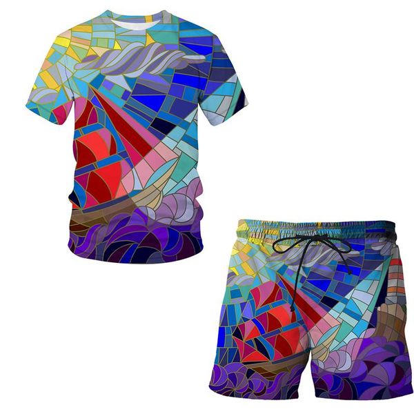 men's tracksuits men's tracksuits 2022 summer short sleeve suit abstract pattern 3d print t-shirts + shorts 2pcs sets tracksuit me, Gray
men's tracksuits men's tracksuits 2022 summer short sleeve suit abstract pattern 3d print t-shirts + shorts 2pcs sets tracksuit me, Gray