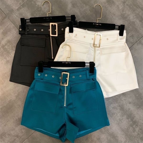 women spring autumn korean solid color casual high waist zipper wide leg trousers female belt shorts y200512, White;black
women spring autumn korean solid color casual high waist zipper wide leg trousers female belt shorts y200512, White;black