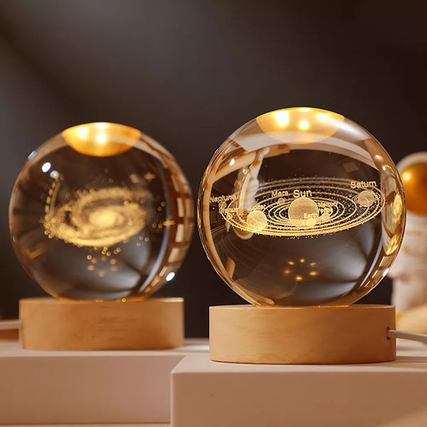 Crystal 3D Ball Glass Night Light RGB Remote Galaxy Starry Sky Moon Lights for Home Table Lamps 3D Touch Switch Lamp Base s
Crystal 3D Ball Glass Night Light RGB Remote Galaxy Starry Sky Moon Lights for Home Table Lamps 3D Touch Switch Lamp Base s