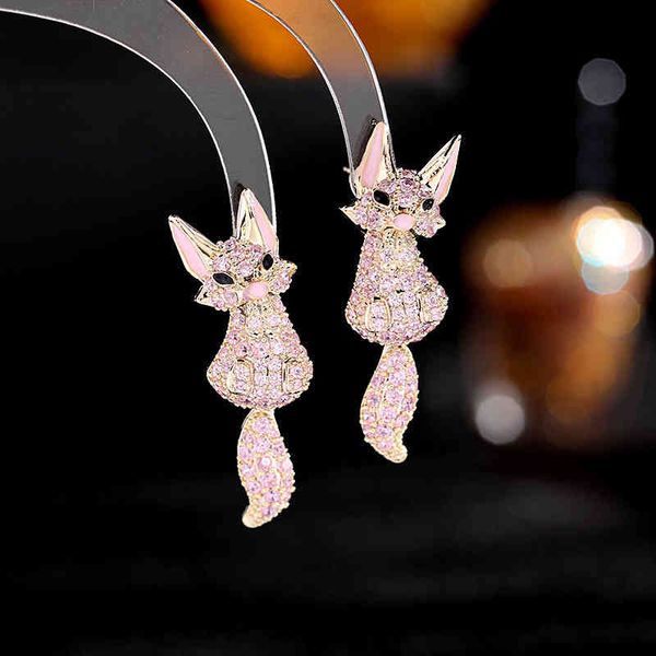 luxury jewelry zircon korean animal ear ring ornament elegant design cartoon little fox stud earrings trendy 2021, Golden;silver
luxury jewelry zircon korean animal ear ring ornament elegant design cartoon little fox stud earrings trendy 2021, Golden;silver