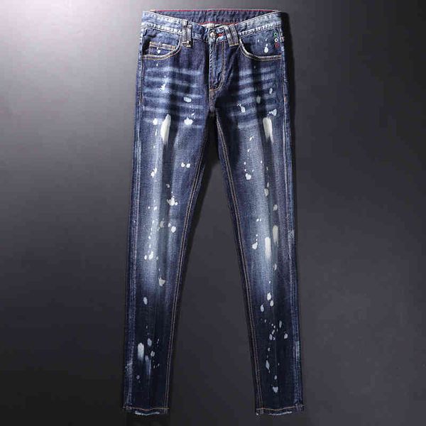 men's jeans fashion brand jeans men's fashion splash ink high-end washing youth trend versatile slim pants kxxu, Blue
men's jeans fashion brand jeans men's fashion splash ink high-end washing youth trend versatile slim pants kxxu, Blue